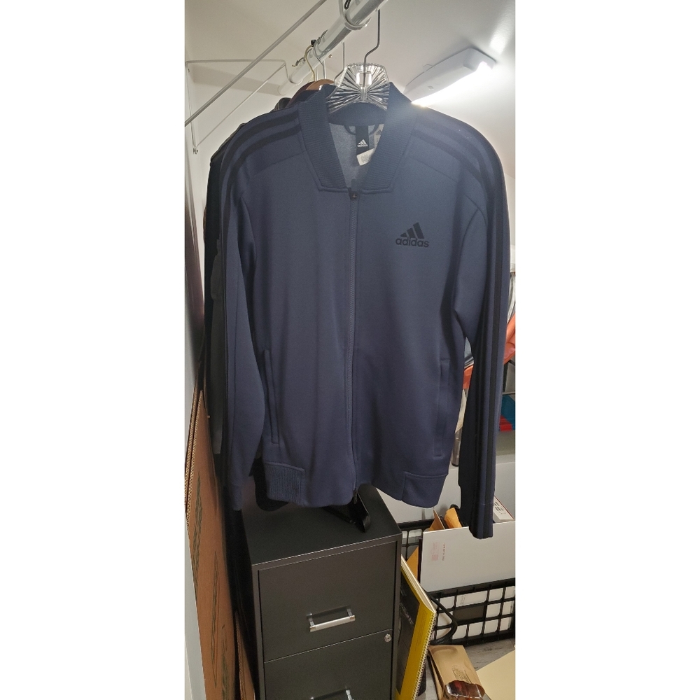 Adidas track bomber jacket NWOT
